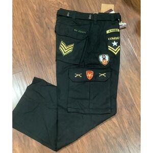 Vntg Regal Jeans Authentic Denim Men's Size 32US Combat With Military Patches
